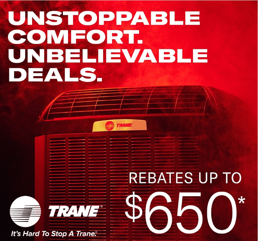 Trane promo rebate graphic